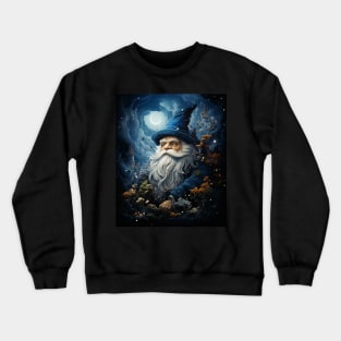 Surrealism Starry Night Gnome Crewneck Sweatshirt